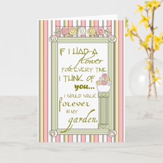 Penser à votre carte (Fleur jaune)