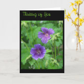 Penser à votre carte (Fleur jaune)