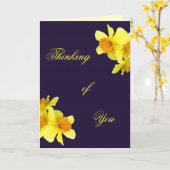 Penser à votre carte (Fleur jaune)