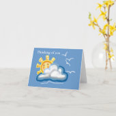 Penser à votre carte (Fleur jaune)