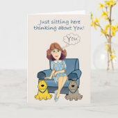 Penser à votre carte (Fleur jaune)