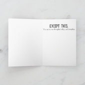 Penser à votre carte (Intérieur)