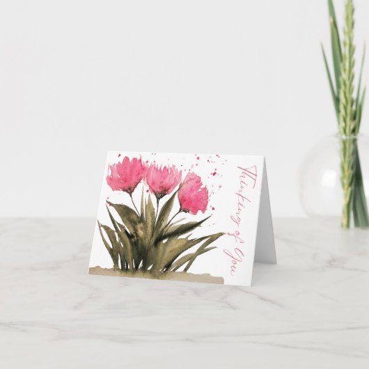 Penser à votre carte - Blanc à l'intérieur (Devant)