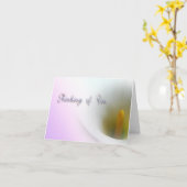 Penser à votre carte de note (Fleur jaune)