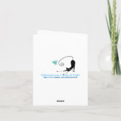 Penser à votre carte de note (Dos)