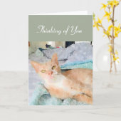 Penser à votre carte de note (Fleur jaune)