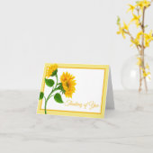 Penser à votre carte de note (Fleur jaune)