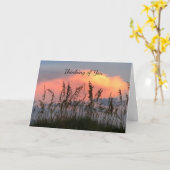 Penser à votre carte de sympathie (Fleur jaune)