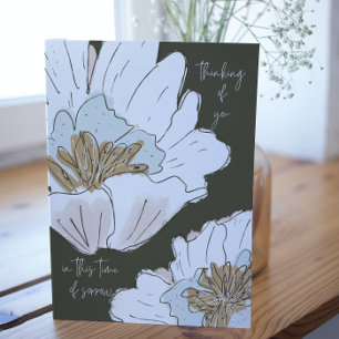 Penser À Votre Carte De Sympathie Fleur