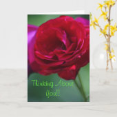 Penser à votre carte de voeux (Fleur jaune)