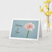 Penser à votre carte de voeux (Fleur jaune)