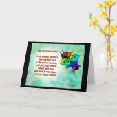 Penser à votre carte de voeux (Fleur jaune)