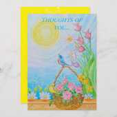 Penser à votre carte de voeux (Devant / Derrière)