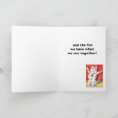 Penser à votre carte de voeux de chat (Intérieur)