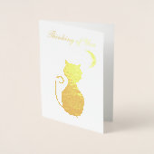 Penser à votre carte de voeux Foil (Devant)