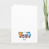 Penser à votre carte de voeux lapin (Dos)