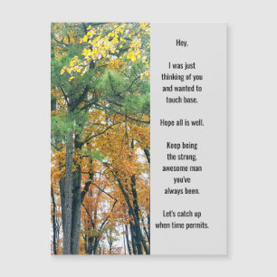 Penser à votre carte de voeux magnétique