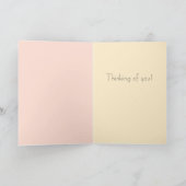 Penser à votre carte de voeux - Personnalisable (Intérieur)