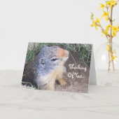 Penser À Votre Carte Groundhog (Fleur jaune)