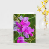 Penser À Votre Carte - Orchidées Violettes (Fleur jaune)