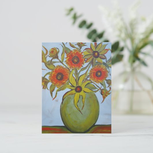 Penser à votre carte postale (Debout devant)