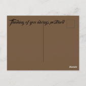 Penser à votre carte postale (Dos)