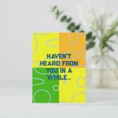 Penser à votre carte postale (Debout devant)