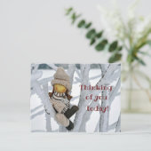 Penser à votre carte postale (Debout devant)