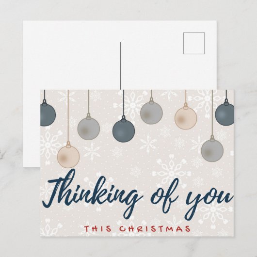 Penser À Votre Carte Postale De Noël (Devant / Derrière)