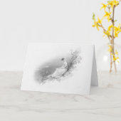 Penser à votre carte Vintage (Fleur jaune)