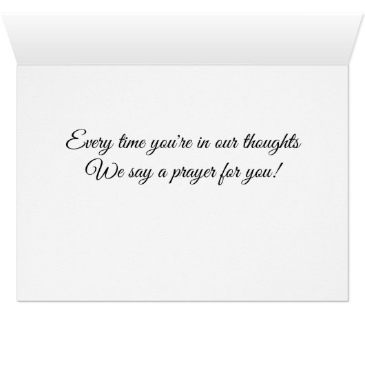 Penser à votre prière (Intérieur Horizontal (Bas))