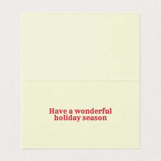 Penser À Vous 25 Pack Carte de fin de année (Inside Unfolded)