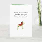 Penser à vous à la carte de Noël (Dos)