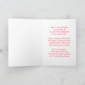 Penser à vous à Noël Carte de Sympathie (Intérieur)