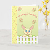 Penser à vous aujourd'hui - Carte (Fleur jaune)