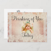 Penser à vous aujourd'hui carte postale (Devant / Derrière)