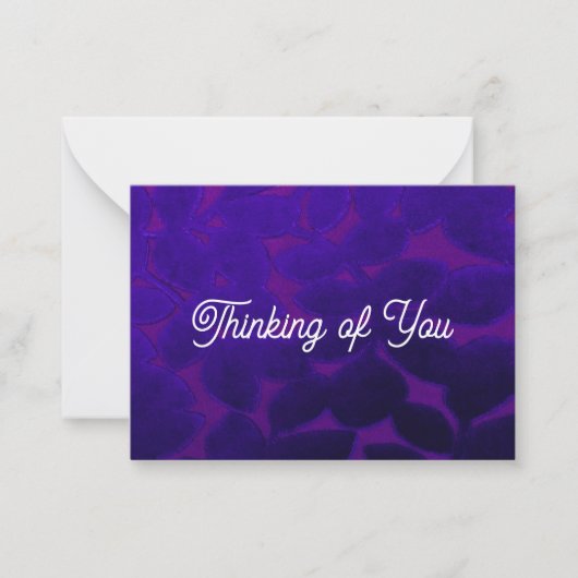 Penser à vous carte à billets plats (Devant)