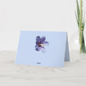 Penser à vous carte de colibri (Dos)