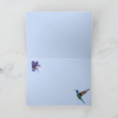 Penser à vous carte de colibri (Intérieur)