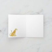 Penser à vous Carte de note Cheetah (Intérieur)