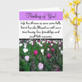 Penser à vous, Carte de soutien de l'amitié (Fleur jaune)