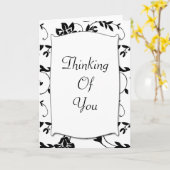 Penser à vous - Carte de sympathie (Fleur jaune)