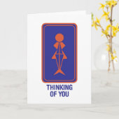 Penser à vous - Carte de voeux (Fleur jaune)