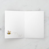 Penser à vous - Carte de voeux d'ours de miel (Intérieur)