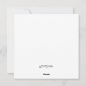 Penser à vous Carte de voeux Inspirationnelle (Dos)