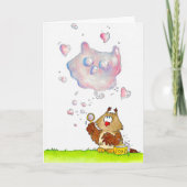 PENSER À VOUS Carte de voeux par Nicole Janes (Devant)