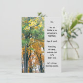 Penser à vous Carte de voeux plate (Debout devant)