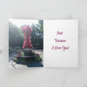 Penser à vous, Carte de voeux pliée (Intérieur)