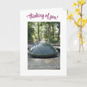 Penser à vous, Carte de voeux pliée (Fleur jaune)