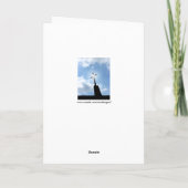 Penser À Vous Carte De Voeux Religieux (Dos)